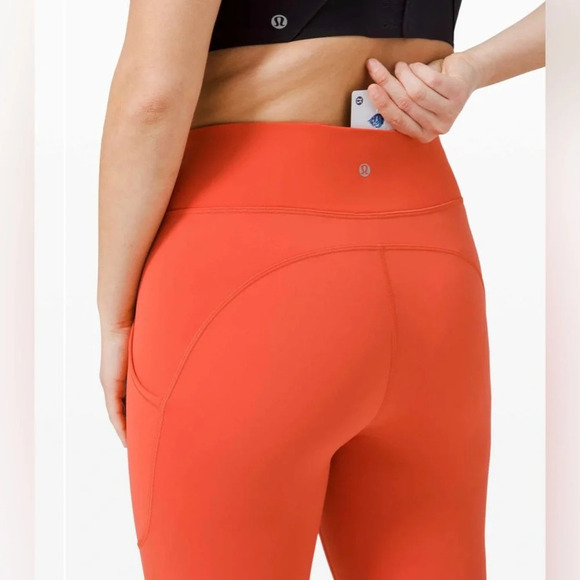 ! Lululemon Invigorate 25” Tights - Brick - Size 4 - Picture 2 of 6
